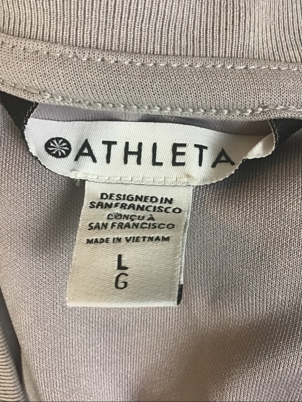 ATHLETA Seasoft Long Sleeve Dress Tinsel Purple L Soft Cozy Loungewear Lavender - Picture 8 of 10
